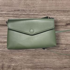 Charlie Was Here Olive Crossbody Clutch